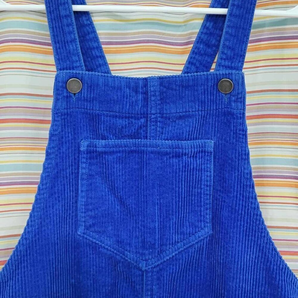 Fairy Fashion 🧵🧚‍♂️ TWIK Cobalt Blue Corduroy Jumper sz XS - Picture 6 of 7